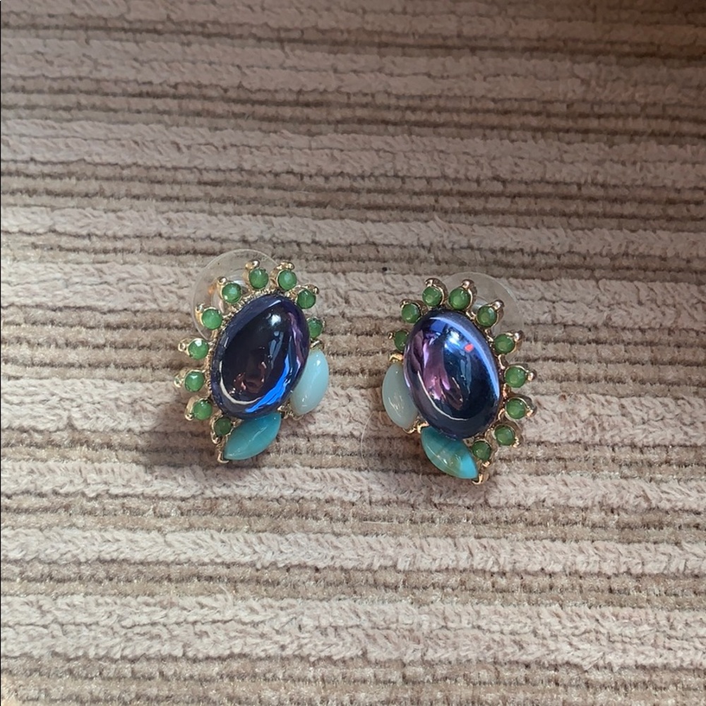 Banana Republic Blue and Green Earrings
